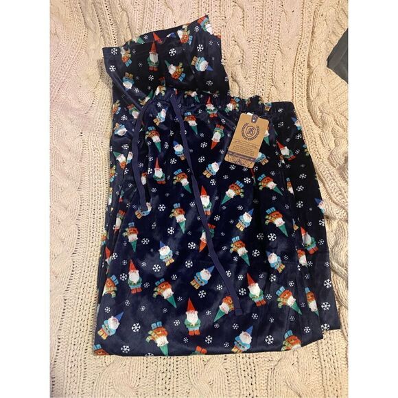 Men North15 Christmas Gnome Velour Loungewear Sleep Pants Sz 5XL - Picture 1 of 5